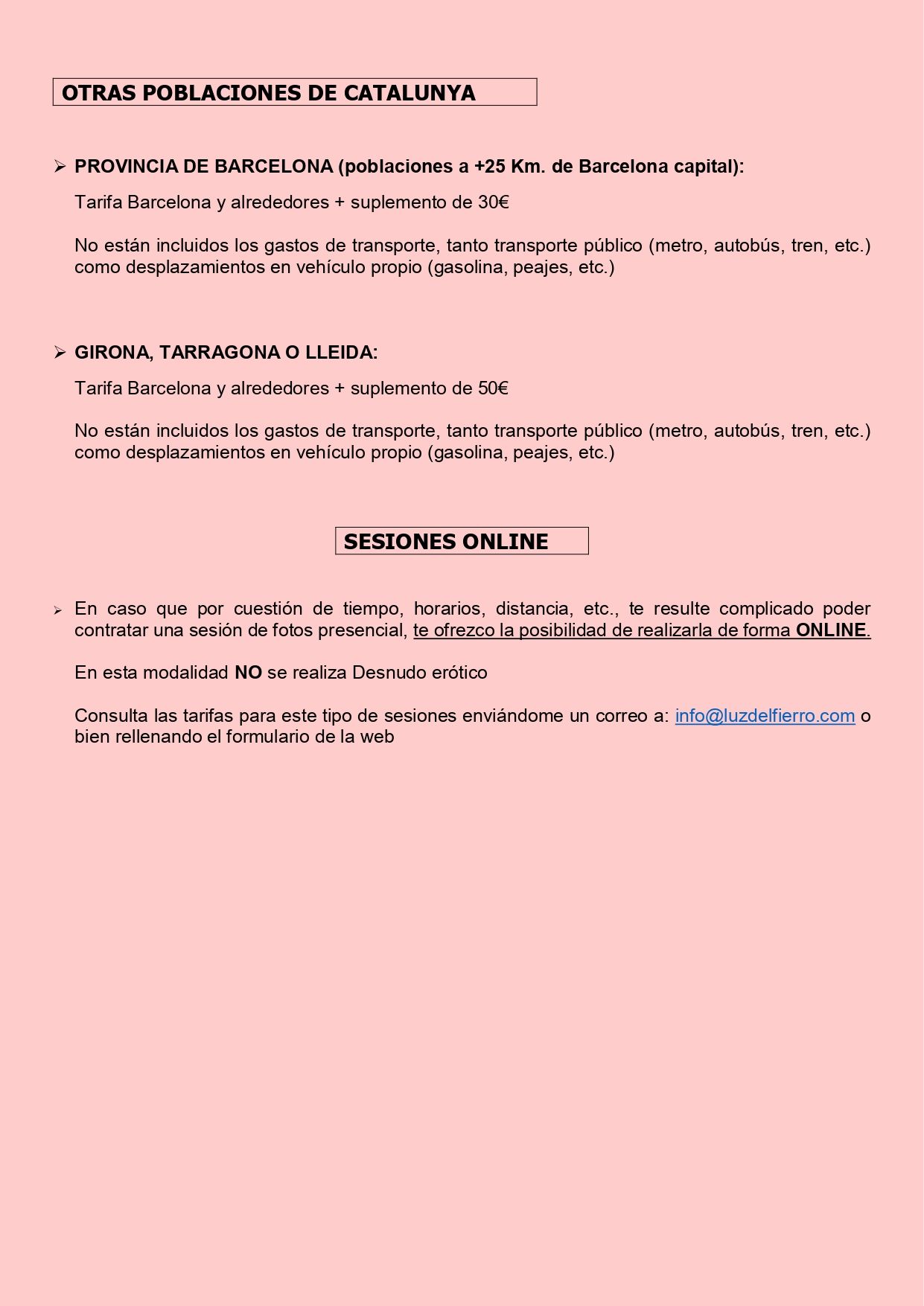 Tarifas Catalunya 2